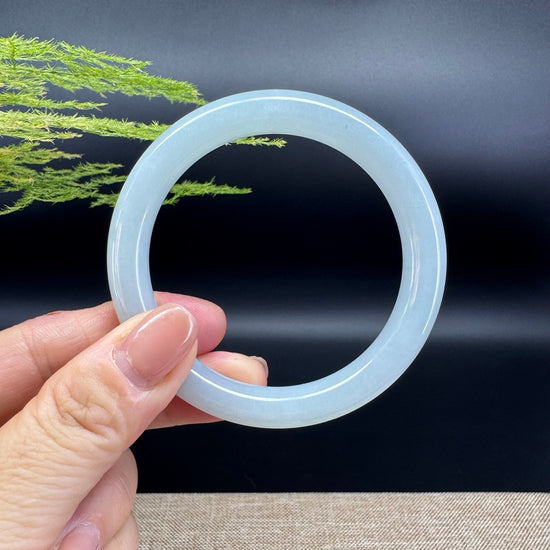 Genuine Burmese Green Jade Jadeite Bangle Bracelet (54.4mm)