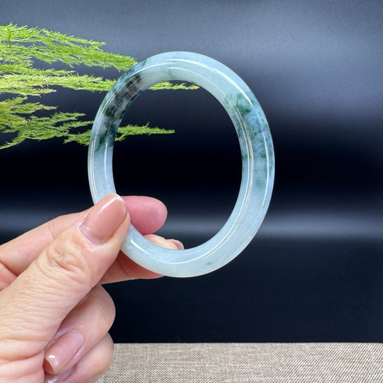 Genuine Burmese Green Jade Jadeite Bangle Bracelet ( 54mm )