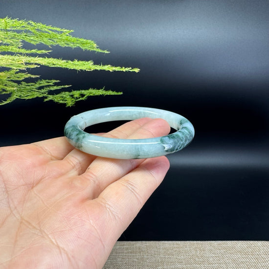 Genuine Burmese Green Jade Jadeite Bangle Bracelet ( 54mm )