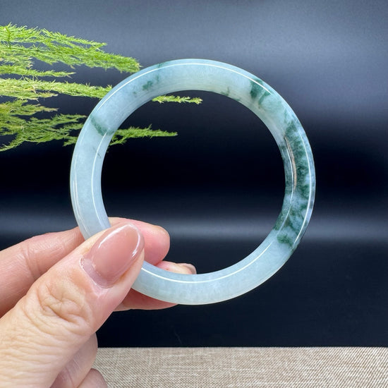 Genuine Burmese Green Jade Jadeite Bangle Bracelet ( 54mm )