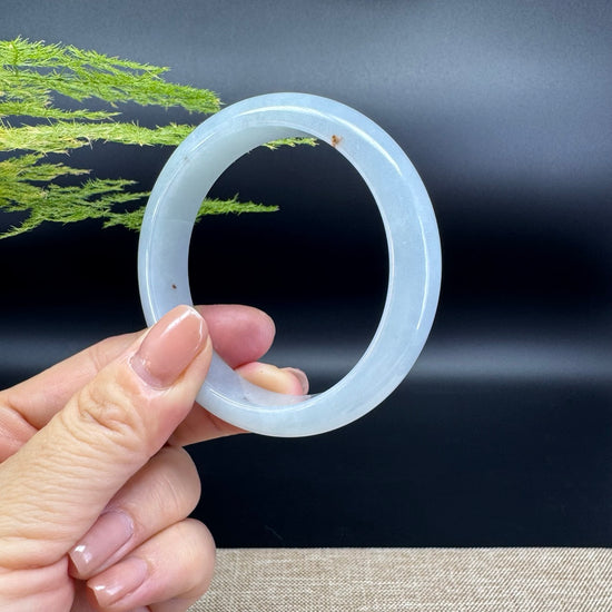 Genuine Burmese Icy Green Jade Jadeite Bangle Bracelet (54.9mm)