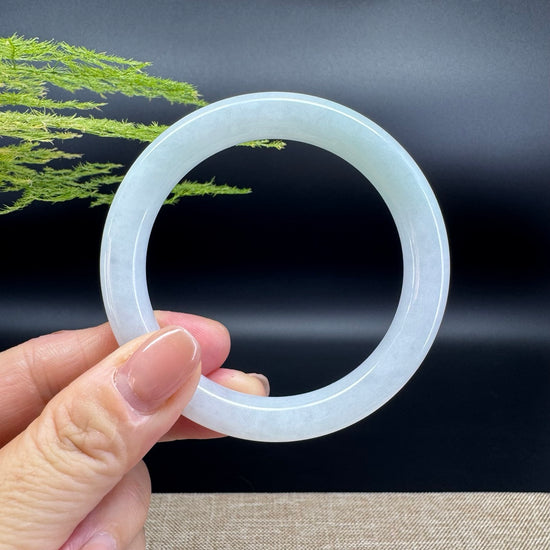 Genuine Burmese Green Jade Jadeite Bangle Bracelet ( 54.9mm )