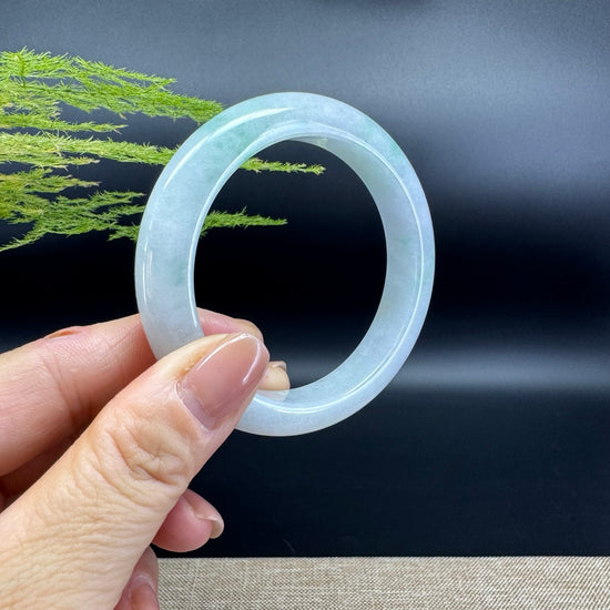 Genuine Burmese Green Jade Jadeite Bangle Bracelet (54.4mm)