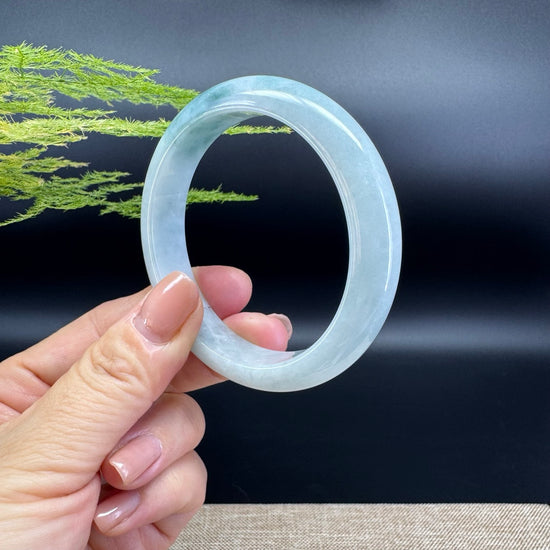 Genuine Burmese Green Jade Jadeite Bangle Bracelet ( 54.8mm )