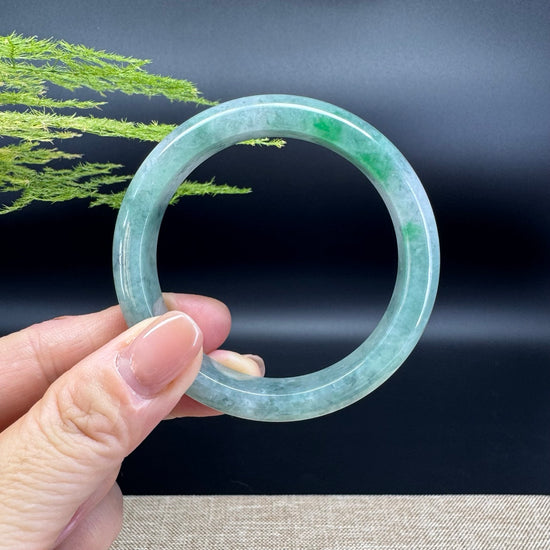 Genuine Burmese Green Jade Jadeite Bangle Bracelet ( 54mm )