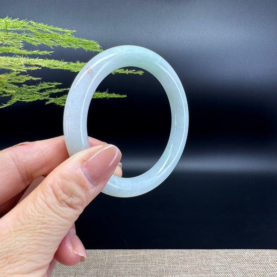 Genuine Burmese Green Jade Jadeite Bangle Bracelet ( 54.6mm )