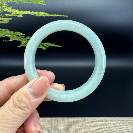 Genuine Burmese Green Jade Jadeite Bangle Bracelet ( 54.4mm )