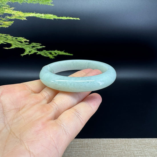 Genuine Burmese Green Jade Jadeite Bangle Bracelet ( 54.4mm )