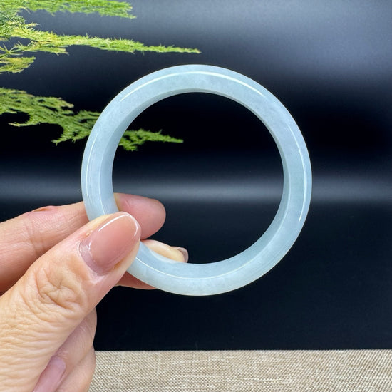 Genuine Burmese Green Jade Jadeite Bangle Bracelet ( 53.9mm )