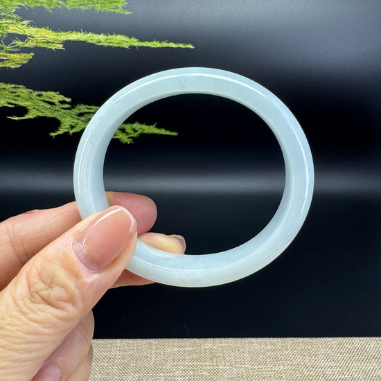 Genuine Burmese Green Jade Jadeite Bangle Bracelet ( 54.2*48.2mm )