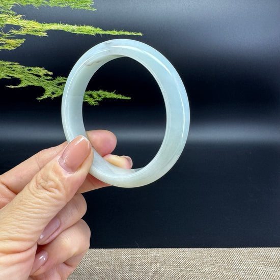 Genuine Burmese Yellow Green Jade Jadeite Bangle Bracelet ( 54.2mm )