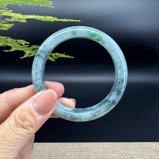 Genuine Burmese Green Jade Jadeite Bangle Bracelet ( 54.5mm )