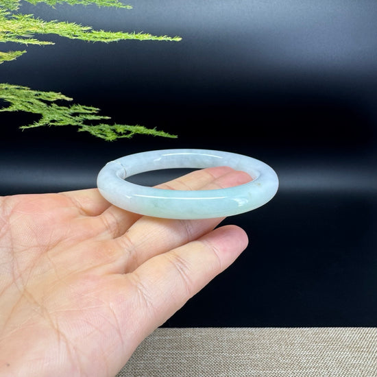 Genuine Burmese Green Jade Jadeite Bangle Bracelet ( 54.9mm )