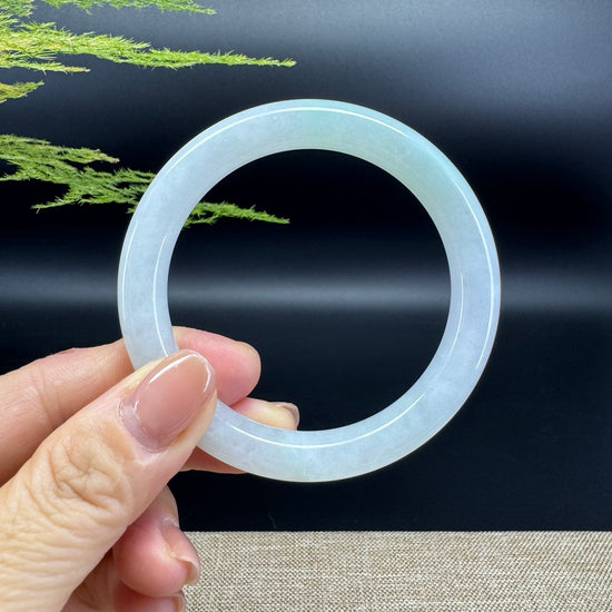 Genuine Burmese Green Jade Jadeite Bangle Bracelet ( 54.9mm )
