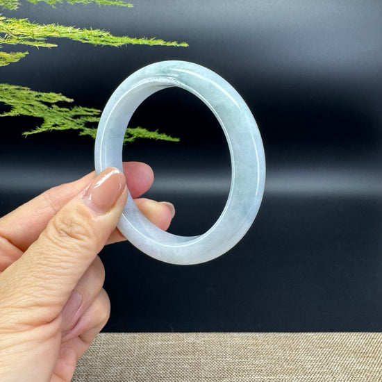 Genuine Burmese Green Jade Jadeite Bangle Bracelet ( 54.4mm )