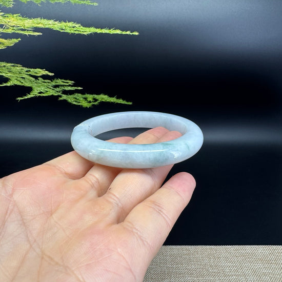 Genuine Burmese Green Jade Jadeite Bangle Bracelet ( 54.4mm )
