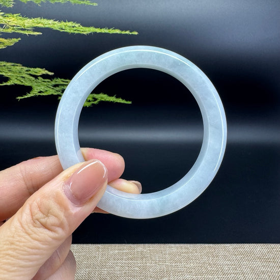 Genuine Burmese Green Jade Jadeite Bangle Bracelet ( 54.4mm )