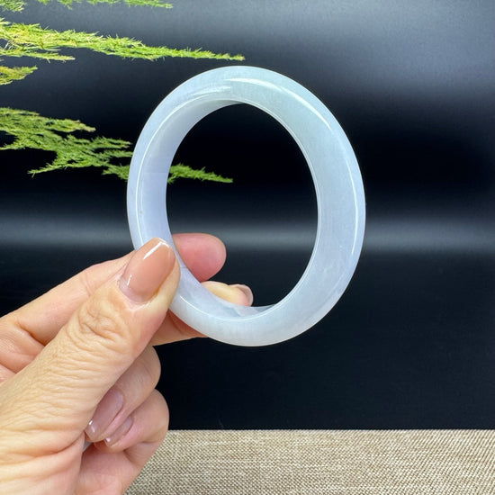 Genuine Burmese Icy Jade Jadeite Bangle Bracelet ( 54.5mm )