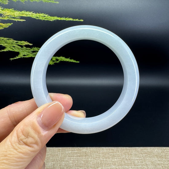Genuine Burmese Icy Jade Jadeite Bangle Bracelet ( 54.5mm )