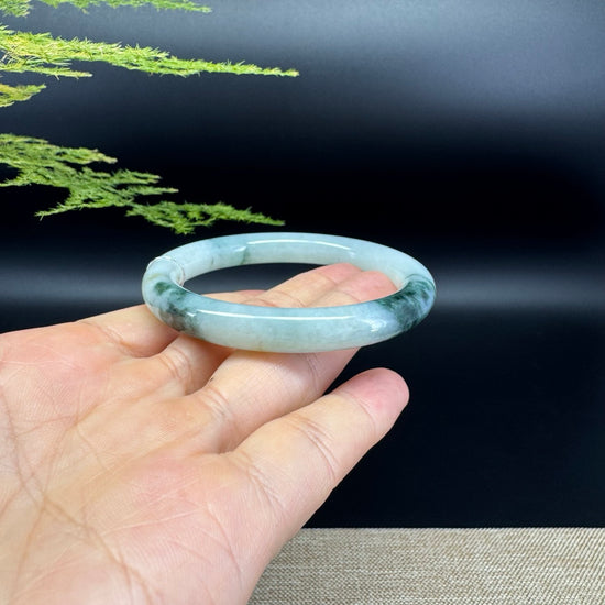 Genuine Burmese Green Jade Jadeite Bangle Bracelet ( 54.1mm )
