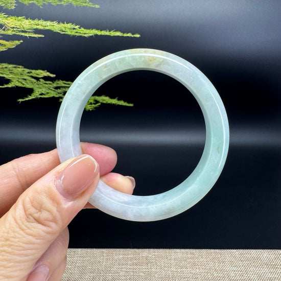 Genuine Burmese Green Jade Jadeite Bangle Bracelet ( 54.5mm )