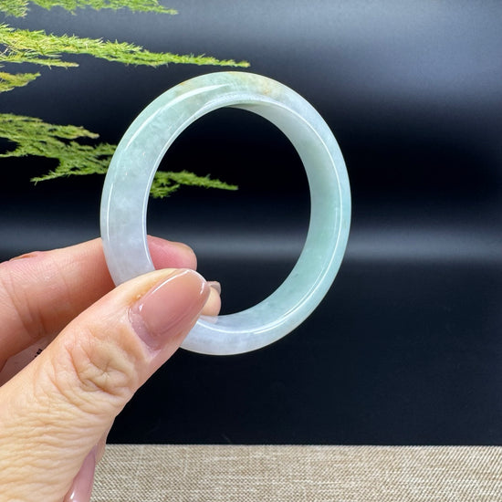 Genuine Burmese Green Jade Jadeite Bangle Bracelet ( 54.5mm )