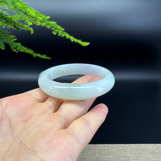 Genuine Burmese Green Jade Jadeite Bangle Bracelet ( 55mm )