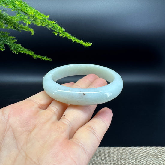 Genuine Burmese Yellow Green Jade Jadeite Bangle Bracelet ( 55.9mm )