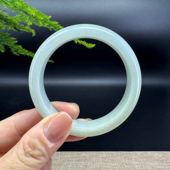 Genuine Burmese Yellow Green Jade Jadeite Bangle Bracelet ( 55.9mm )