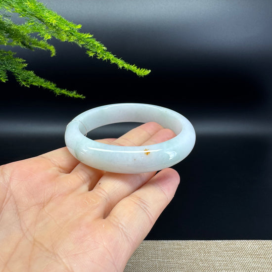 Genuine Burmese Icy Jade Jadeite Bangle Bracelet ( 55.8mm )