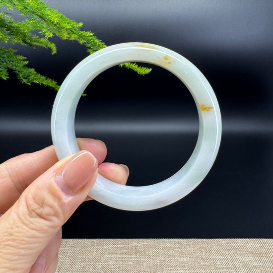 Genuine Burmese Yellow Green Jade Jadeite Bangle Bracelet ( 55.9mm )