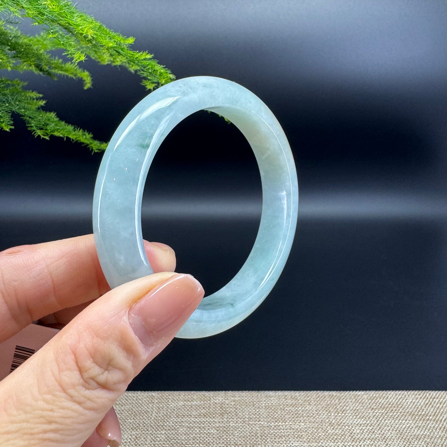 Genuine Burmese Yellow Green Jade Jadeite Bangle Bracelet ( 55.9mm )