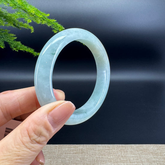 Genuine Burmese Yellow Green Jade Jadeite Bangle Bracelet ( 55.9mm )