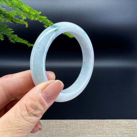 Genuine Burmese Yellow Green Jade Jadeite Bangle Bracelet ( 55.3mm)