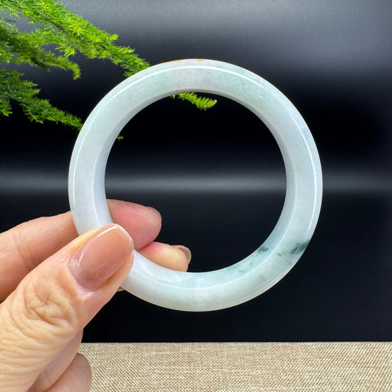 Genuine Burmese Yellow Green Jade Jadeite Bangle Bracelet ( 55.3mm)