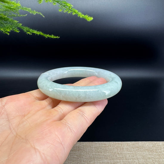 Genuine Burmese Green Jade Jadeite Bangle Bracelet (55.7mm)
