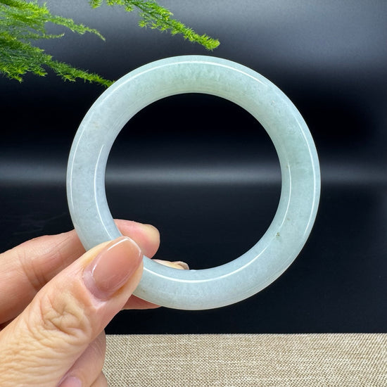 Genuine Burmese Green Jade Jadeite Bangle Bracelet (55.7mm)