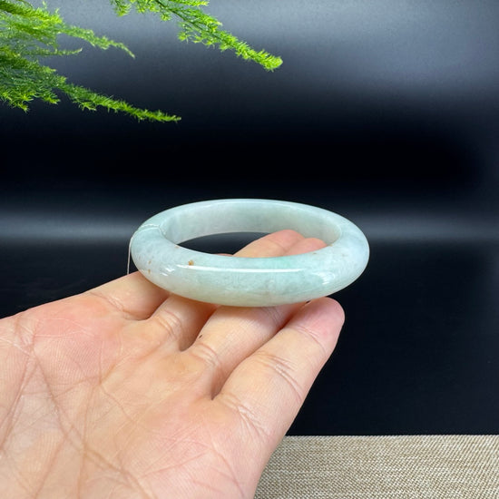 Genuine Burmese Green Jade Jadeite Bangle Bracelet ( 55.6mm )