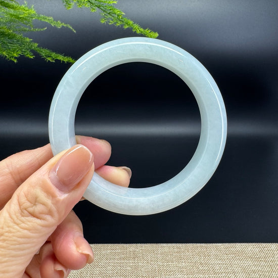 Genuine Burmese Green Jade Jadeite Bangle Bracelet ( 55.7mm )