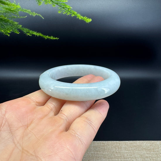 Genuine Burmese Green Jade Jadeite Bangle Bracelet ( 55.7mm )