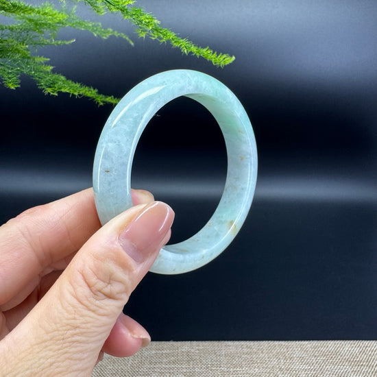 Genuine Burmese Yellow Green Jade Jadeite Bangle Bracelet ( 55.8mm )