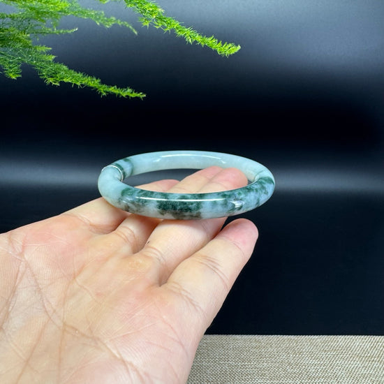 Genuine Burmese Green Jade Jadeite Bangle Bracelet ( 55.1mm )