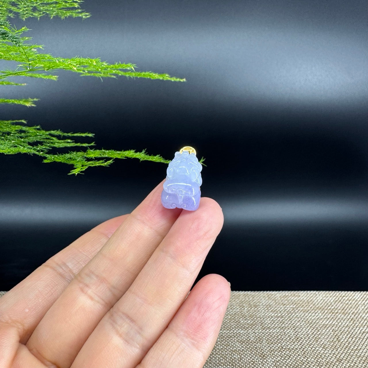 RealJade® High-End Genuine Burmese Icy Lavender Jadeite Jade PiXiu Pendant Necklace (FengShui Lucky)