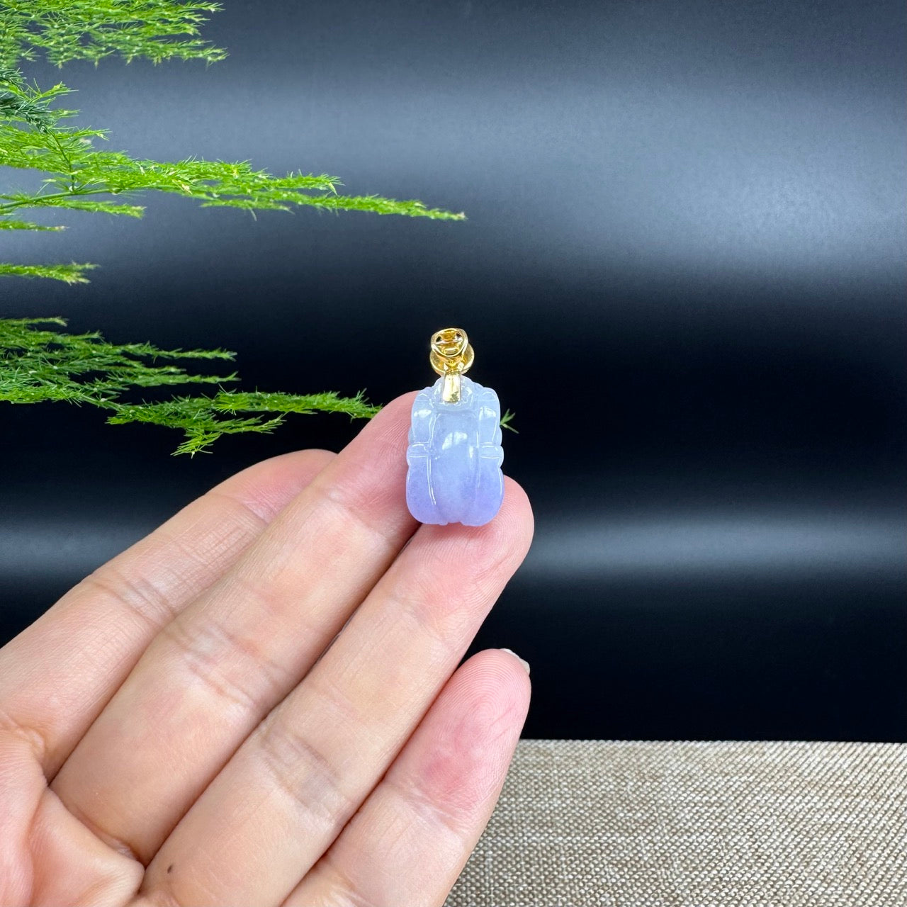 RealJade® High-End Genuine Burmese Icy Lavender Jadeite Jade PiXiu Pendant Necklace (FengShui Lucky)