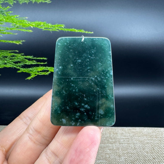 RealJade® Co. High Natural Guatemalan Blue Jadeite Jade Dragon Pendant