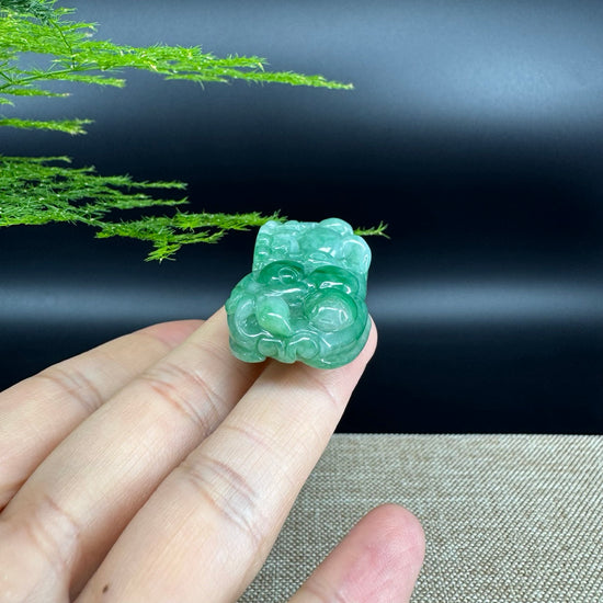 RealJade® Co. Pi Xiu Genuine Burmese Jadeite Jade PiXiu Pendant Necklace (FengShui Lucky)