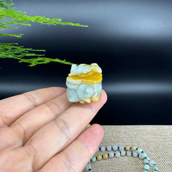 RealJade® Co. Pi Xiu Genuine Burmese Jadeite Jade PiXiu Pendant Necklace (FengShui Lucky)