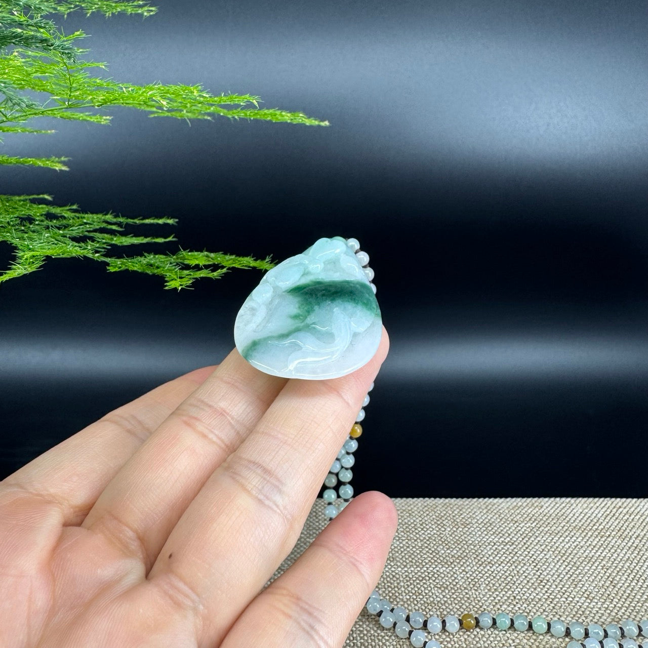 RealJade® Co.  Genuine Burmese Jadeite Jade Dragonfly Pendant Necklace