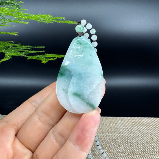 RealJade® Co.  Genuine Burmese Jadeite Jade Dragonfly Pendant Necklace
