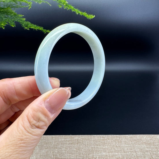 Genuine Burmese Yellow Green Jade Jadeite Bangle Bracelet ( 56.5mm )